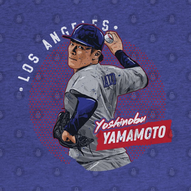 Yoshinobu Yamamoto Los Angeles D Dots by lavonneroberson